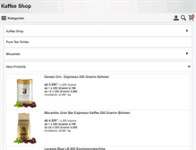 Tablet Screenshot of kaffee-espresso24.de